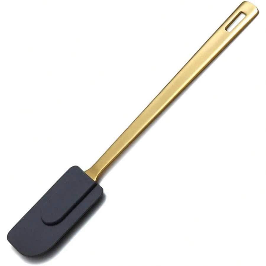 Local Delivery-Gold Cooking Utensils Set, Berglander Stainless Steel 13 Pieces Kitchen Utensils Set With Titanium Gold Plating, Kitchen Tools Set With Utensil Holder, Dishwasher Safe, Easy To Clean - M. Flexible Scraper - View 1