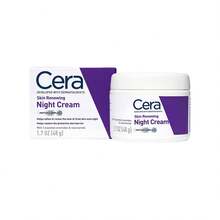 crema de noche reparadora hidratante antiarrugas 48g crema facial nocturna reparadora hidratante intensiva efecto antiarrugas mejora elasticidad suaviza textura cutánea restauradora - Blanco - Ver 1