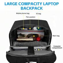 Large Capacity Backpacks Holds Goods Dimensions Multiple Separated Inner Bags Neat Storage Strips Front Back Night Use