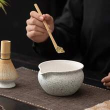 2PCS Japanese Style Ceramic Eagle Beak Dual Color Tea Bowls Set, High Temperature Fired, Easy To Clean Glazed Surface, Carefully Crafted, Anti-Slip & Elegant, Exquisite Gift Box Suitable For Birthday & Holiday Gifts, Suitable For Home, Office, Outdoor Camping Etc., Tea Whisk, Upright Tea Spoon, Teacup Holder, Song Dynasty Tea Utensil