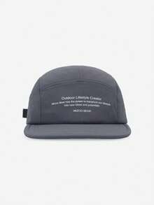 1pc Soft Crown Hip Hop Street Style Flat Brim Cap, Women Spring Summer Small Letter Fashion Versatile 5-Panel Hat, Minimalist Low Crown Adjustable Cap For Outdoor Skateboarding, Street Dance, Skater, Hippie Chicks - Multicolor - View 7