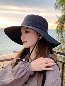 Unisex Western Cowboy Bucket Hat, Foldable And Sunproof, Ideal For Outdoor Activities, Such As Hiking And Travelling, 1pc