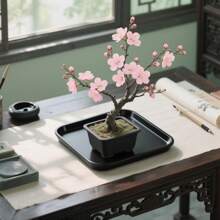 1pc Durable Square Plastic Plant Saucer - Indoor & Outdoor Use - Perfect For Flower Pots, Gardening Projects & Pet Trays - Black, Plant Saucer Tray