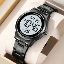 Skmei 时美2425男士圆形表盘运动数字手表新款时尚奢华数字LED显示屏带闹钟厂家直销 - 白機 - 查看 8