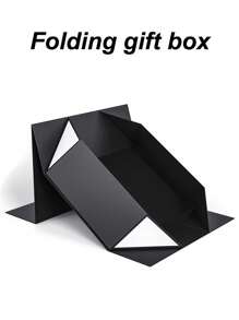 1 pieza Caja de regalo con sello magnético negra, esta caja de regalo de lujo de alta gama es adecuada para regalos de boda, regalos del Día del Padre, regalos del Día de la Madre, regalos de negocios y todo tipo de fiestas.
