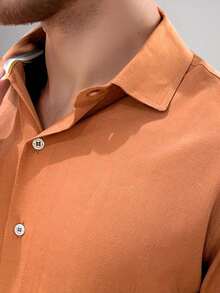Men's Short Sleeve Button Down Slim Fit Dress Shirt