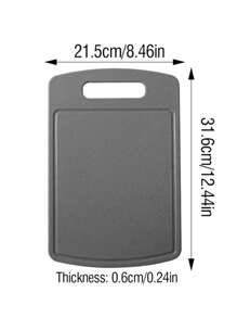 1pc/3pcs Multi-Purpose Plastic Cutting Board, Double-Sided Chopping Board For Cooked Food & Raw Food, Ideal For Kitchen, Home, College Dorm, Apartment
