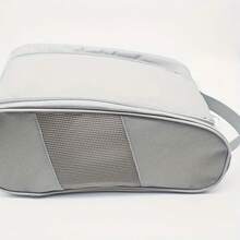 带手柄的便携式高尔夫球鞋收纳袋 - 耐用牛津布，网状侧袋，非常适合整理高尔夫配件