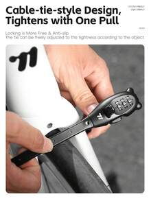 WEST BIKING Cable Tie Lock Bicycle Motorcycle Helmet Lock Electric Car Bag Skateboard Anti-Theft Portable Password Equipment - Multicolor - View 5