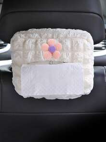 1pc Car Tissue Box, Car Tissue Drawer, Armrest Box, Visor Clip Seat Hanging Cute Minimalist High-End Tissue Holder - one-size - View 18