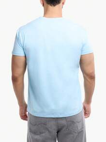 Men's Basic V-Notch Neck Short Sleeve T-Shirt