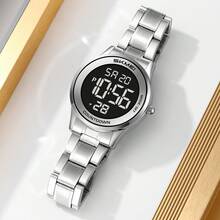 Skmei 时美2425男士圆形表盘运动数字手表新款时尚奢华数字LED显示屏带闹钟厂家直销 - 白機 - 查看 7