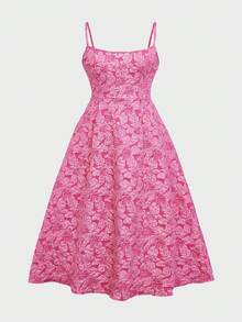 Floreya Summer Wedding Plus Size Dress, Elegant Solid Color French High-End Elegant Light Formal Dress, Waist Slimming Spaghetti Strap Midi Dress, White Dress