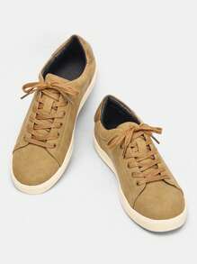 Zapatos de skate clásicos y retro para hombres, con suela de caucho, cómodos tenis planos de uso diario para estudiantes, zapatos deportivos casuales