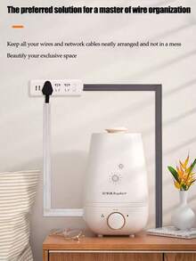 1 件 PVC 软线槽轨道，表面安装电缆整理器，墙壁电线管理隐藏器 - 彩色 - 查看 9