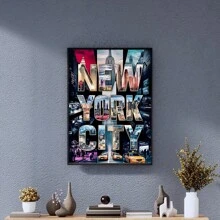 1 buc New York City Wall Art Imagine Alb-Negru City Fotografii Imprimări Pânză Picturi Travel Poster NYC Skyline Brooklyn Bridge Decor Pentru Living Room, Dormitor, Bar Carucior sau Hol Decor Cadou Pentru Ea Neînrămat
