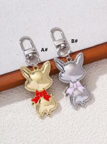 1pc Cute Fox Shaped Alloy DIY Jewelry Pendant