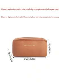 1 pièce Trousse de toilette de voyage d'été, sac de maquillage imperméable multifonctionnel, sac de rangement de cosmétiques portable, sac à main de grande capacité. Convient pour les sorties de vacances, les voyages d'affaires, les fêtes, les excursions à la plage, les dortoirs universitaires, les cadeaux pour maman et la petite amie lors du retour à l'école.