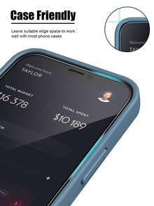 2pcs High Definition Tempered Glass Screen Protector, Anti-Scratch, Waterproof, Shatterproof, Smooth Touch, Advanced Adhesive, Easy Installation, Compatible With IPhone 17 Pro Max/17 Pro/17 Air/17/16 Pro Max/16 Pro/16 Plus/16/15 Pro Max/15 Pro/15 Plus/15/14/13/12 And Other Models