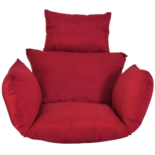 Coussin de chaise pivotante, coussin de chaise suspendue de patio doux avec oreiller pour une utilisation intérieure et extérieure, panier suspendu à œufs, chaise, coussin de siège uniquement, coussin de chaise à œufs