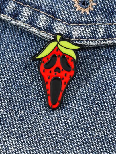 Szpilka z emalii na Halloween Truskawka Modne Broszki Dekoracyjne Ozdoby Odznaki na Klapę Torby Biżuteria Prezenty 2025 Nowy Styl Akcesoria Biurowe Koszule Kurtki Boże Narodzenie Jesienne-Zimowe Akcesoria, Odpowiednie dla Nastolatków, Młodzieży, Mężczyzn, Na Co Dzień, Na Zewnątrz, Sportowe, Na Wakacje, Prezenty na Ukończenie Szkoły, Urodziny, Codzienne Ubrania Szpilka Zabawne Urocze Prezenty dla Nauczycieli