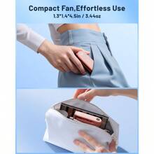 TFFFPortable Handheld Mini Fan With LED Display 3in1 Personal Foldable USB Rechargeable Hand Held Fan And Flashlight For Travel Lash Eyelash Cute Small Pocket For Women Girls