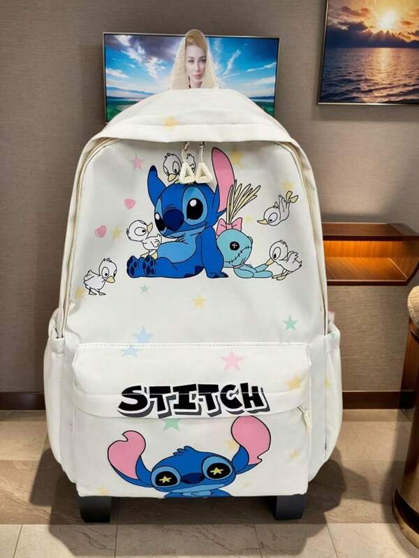 1 pièce Sac à main multicolore motif Mickey Mouse, sac fourre-tout Bulldog pour femme, sac fourre-tout de navette mignon avec imprimé motif de dessin animé