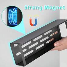 2 PACK Side Refrigerator Storage Rack Iron Magnetic Kitchen Shelf Wall Mounted Spice Rack - 2 - View 7