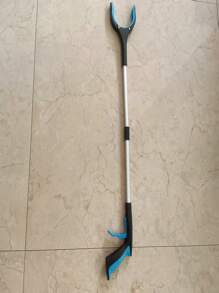 1 pieza Pinzas extensibles y plegables para recoger basura, pinzas de limpieza, agarrador de residuos domésticos