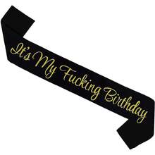 1pc It's My Birthday Ribbon Sash For Women And Men, Funny Prank Gift For 16th 18th 21st 22nd 30th 50th 60th 70th 80th 90th Birthday Parties Funny Birthday Party Straps Suitable For Any Age,Christmas