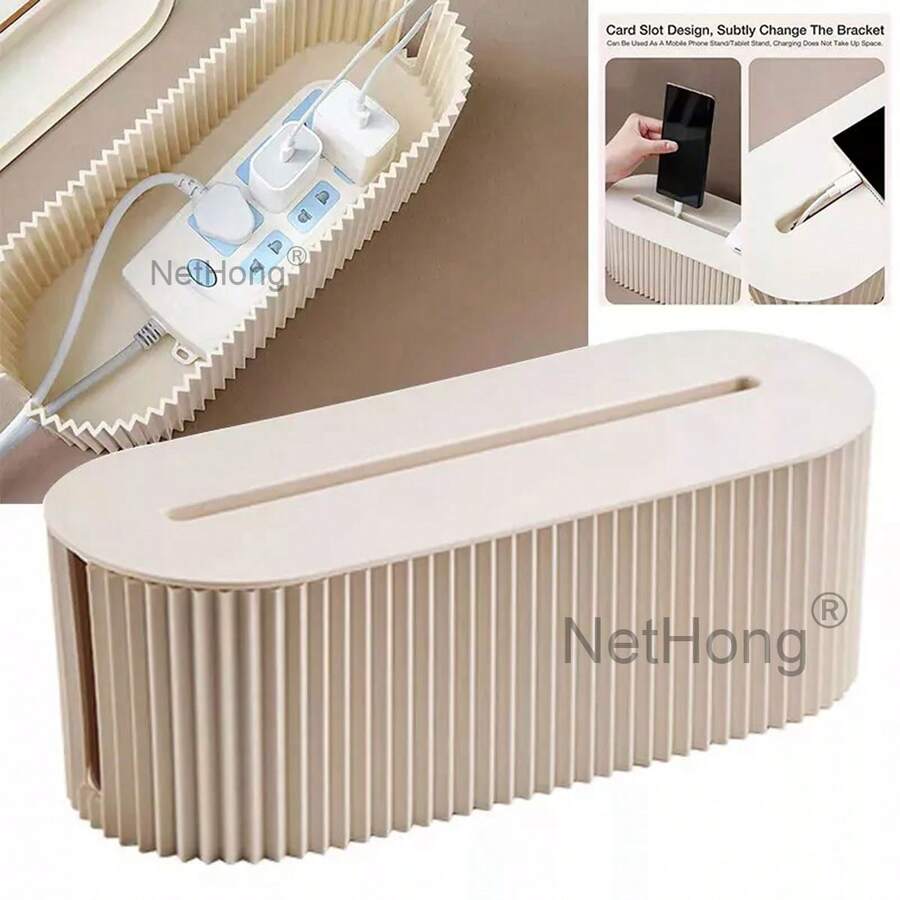 NetHong Cable Storage Box Wire Cable Management Socket Tidy Organizer UK - Multicolor - View 1