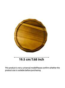 1pc Rosewood Wave Edged Serving Tray, Creative Decorative Tray For Coffee Table, Fruit Tray, Kitchen Utensils, Suitable For Entertaining Guests, Also Can Be Used As Decorative Tray, Tabletop Decor Tray, Decorative Tray, Center Piece Tray, Jewelry Tray, Cosmetic Tray, Birthday Display Stand, Wedding Candy Tray, Cupcake Tray, Suitable For Birthday