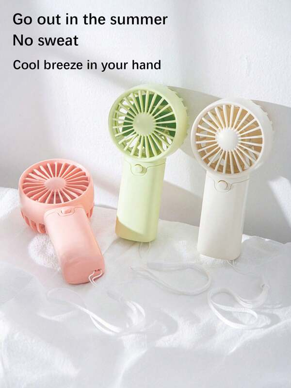 1 pezzo Mini ventilatore portatile (batteria non inclusa), ventilatore a mano leggero con laccio - ottimo per ufficio, esterno, viaggio e campeggio - per rinfrescarsi in qualsiasi momento e ovunque, regalo perfetto per l estate, regalo per una festa rinfrescante all aperto