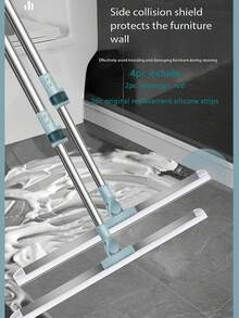 1PC Silicone Magic Broom, Retractable Silicone Floor Scraper, Bathroom Floor Wiper, Window Wiper, Water Wiper, Magic Broom Suitable For Floors, Glass, Tiles, Windows, Removing Water Stains, Dust, Pet Hair, Cleaning Supplies, Cleaning Tools,The Style Of The Item Will Be Randomly Dispatched.