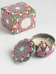 香薰套装，自制大豆蜡烛杯，用于婚礼和节日装饰的花蜡烛，送给家人和朋友的完美礼物，生日、情人节或母亲节旅行用的香薰蜡烛锡罐，香薰礼盒，房间装饰，毕业礼物