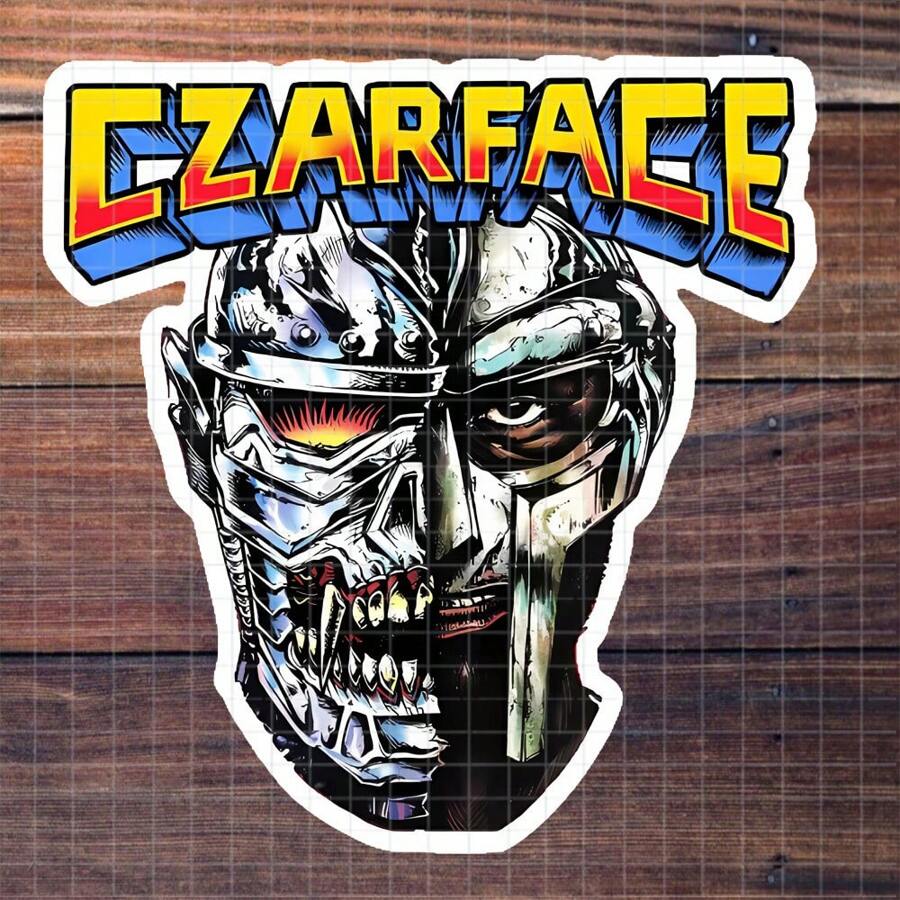 3 Inch Vinyl Stickers, Easy To Apply, Waterproof And Oil-Resistant, Crisp Graphics, Cool CZARFACE Sticker Design With Robotic Face, Vibrant Colors And Unique Style, Perfect For Decorations, Reusable Stickers Suitable For Cars, Laptops, Water Bottles, Books And More,For School Supplies,Back To School - Multicolor - View 1