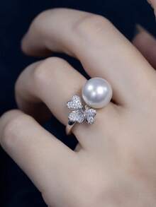 1pc Stainless Steel Fashionable Elegant Bowknot Ring, Delicate Minimalist Design, Versatile & Sweet, Suitable For Daily Wear And Gifts - Sparkling Bow Ring - View 10