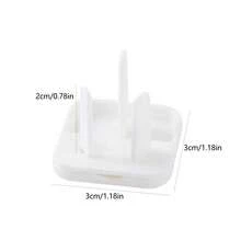 10 piezas Cubierta protectora de enchufe, Cubierta protectora anti-descarga eléctrica, Cubierta protectora anti-agua para regleta de enchufes, Cubierta protectora de enchufe de alimentación, Cubierta protectora de enchufe