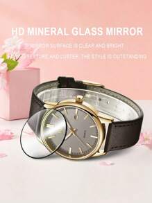 BIDEN Montre à quartz minimaliste ronde BIDEN pour femmes, calendrier étanche, mains lumineuses, montre casual pour femmes, convient pour une utilisation quotidienne