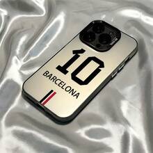 Phone Case For Barcelona Number 10, Suitable For Iphone Models 16, 15, 14, 13, 12, 11 Pro Max, X, XR, XS Max, 8, And 7 Plus, With A Shock-Resistant Matte Back. - 黑色 - 查看 2