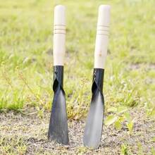 2pcs Heavy-Duty Metal Garden Shovels - Wooden Handles, Pointed Shovel And Flat Head Shovel,Ideal Tools For Weeding, Digging, Transplanting And Planting, Gardening Tool Set