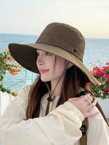 Unisex Western Cowboy Bucket Hat, Foldable And Sunproof, Ideal For Outdoor Activities, Such As Hiking And Travelling, 1pc