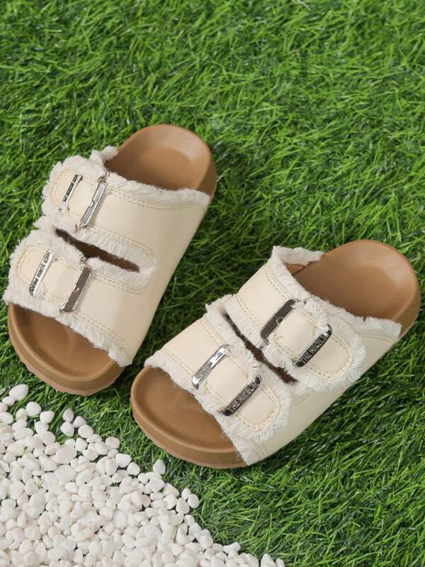 2025 neue Mädchen Sommer Mode Zehentrenner Soft Sandalen, Mädchen Strandlatschen