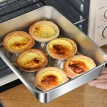 Juego de 2 bandejas de hornear cuadradas de acero inoxidable con tapa, aptas para preparar comidas y picnics al aire libre, fiambreras, contenedores de alimentos portátiles con tapa hermética y a prueba de fugas. Adecuado para aulas, universidades, oficinas, campamentos y picnics, organizadores y almacenamiento de cocina, accesorios de cocina, regalos de Navidad