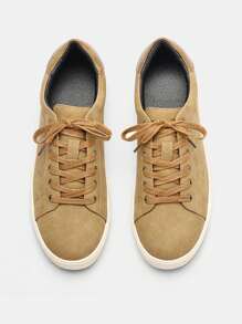 Zapatos de skate clásicos y retro para hombres, con suela de caucho, cómodos tenis planos de uso diario para estudiantes, zapatos deportivos casuales