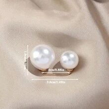 3 PCS Random Color Faux Pearl Brooches Anti-Exposed Neck Pins Sweater Shawl Clips For Women Girls Clothing Dresses Decorative Accessories - Multicolor - View 7