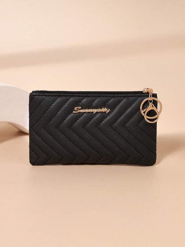 Simple & Universal Casual With Snap Closure Women Wallet Keychain For Women Wallet Mini Wallet Purse Wallet Coin Wallet