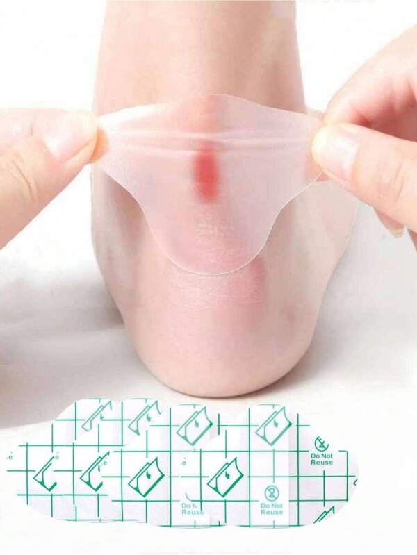 20pcs Gel Heel Protectors: Adhesive Blister Pads For Heel Liners, Shoes Stickers, Pain Relief & Foot Care Cushion GripFor Outdoor,Sport,Travel,Household,Office,School