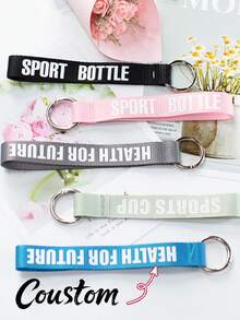 Customized Name Baggage Tag, Creative Pendant Keychain, Customized Phone Lanyard,Travel Accessories,Key Chain Car Bag Ornament, Personalized Luggage, Keychain And Backpack Label Lanyard, Travel Carrying Identification Tag Travel Essentials Travel Organizer For Beach Summer Vacation Back To School,Gift For Valentine'S Day, Activities, School, Teachers - Multicolor - View 2