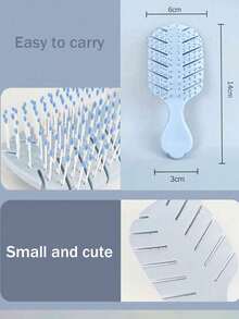 1 pieza/2 piezas Peine de masaje portátil antiestático para un fácil peinado durante los viajes y el regreso a clases